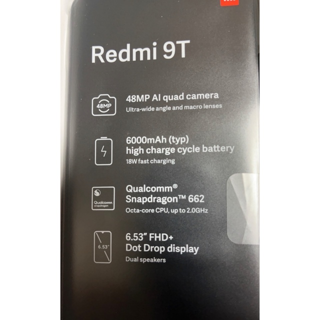 Redmi  9T    　simフリー スマホ/家電/カメラのスマートフォン/携帯電話(スマートフォン本体)の商品写真