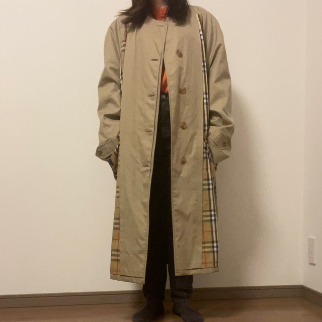 preloved リメイクバーバリー トレンチノーカラーコート Shinzone