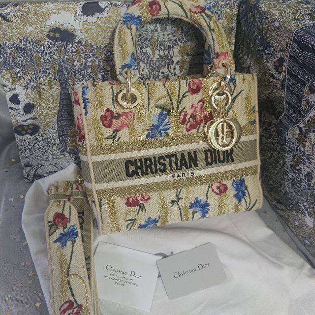 C Dior - DIOR LADY D-LITE ミディアムバッグの通販 by ニシダ