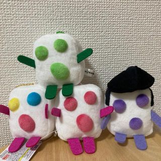 ユーハミカクトウ(UHA味覚糖)のぷっちょくん　マスコットボールチェーン／4つセット♬(キャラクターグッズ)