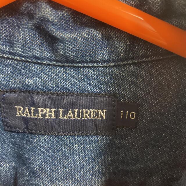POLO RALPH LAUREN(ポロラルフローレン)のラルフローレン デニム長袖シャツ　110cm キッズ/ベビー/マタニティのキッズ服男の子用(90cm~)(Tシャツ/カットソー)の商品写真