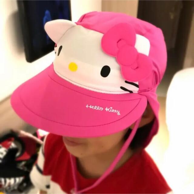 ハローキティ(ハローキティ)の新品！　キティ　スイムキャップ　プール　帽子　女の子　園児　子供　水遊び　 キッズ/ベビー/マタニティのこども用ファッション小物(帽子)の商品写真