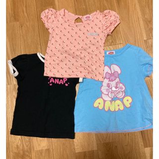 アナップキッズ(ANAP Kids)のアナップ　キッズ　半袖　Tシャツ　90 3枚(Tシャツ/カットソー)