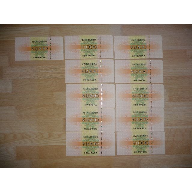 (チケット)阪急阪神百貨店,阪急オアシス商品券11000円(1000x11枚)
