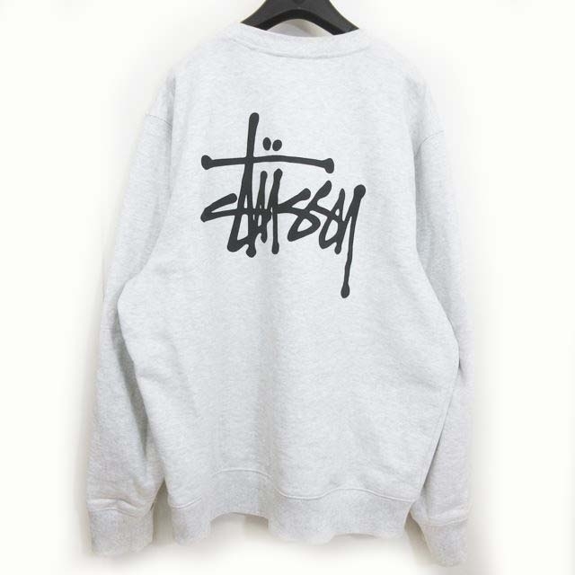 海外限定 ステューシー Stussy トレーナー グレー L 裏起毛