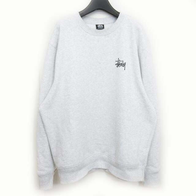 海外限定 ステューシー Stussy トレーナー グレー XL 裏起毛