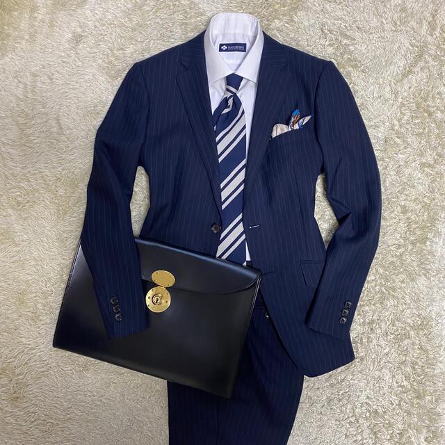 THE SUIT COMPANY - Navy Mac-House セットアップ M〜L相当 スーツ 紺 ...