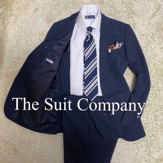 スーツカンパニー(THE SUIT COMPANY)のSUIT COMPANY スーツカンパニー　LL相当　セットアップ　ネイビー(セットアップ)