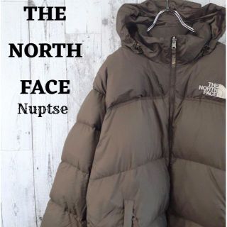 ザノースフェイス(THE NORTH FACE)のUS規格ノースフェイスダウンジャケットヌプシ700フィルアウター茶色ブラウン古着(ダウンジャケット)