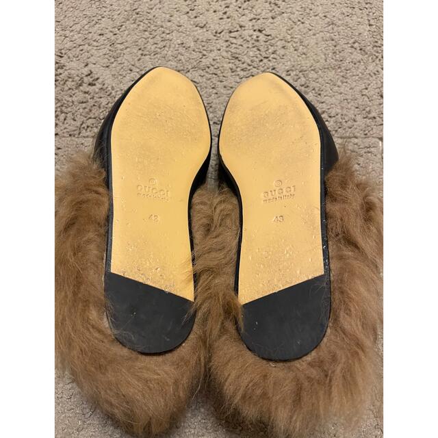 Gucci ファー付きスエード ビットサンダル shamadistrict.gov.gh