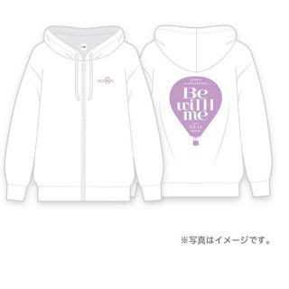 【定価以下】「Be wiTH me」ジップパーカー（ホワイト）  OCTPATH(パーカー)