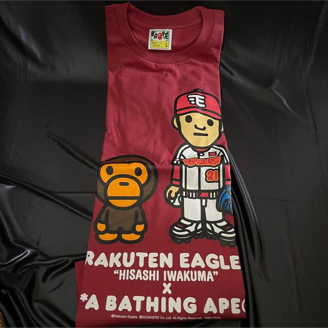 A BATHING APE(アベイシングエイプ)の未使用　A BATHING APE エイプ　楽天イーグルスコラボ　Tシャツ　L メンズのトップス(Tシャツ/カットソー(半袖/袖なし))の商品写真