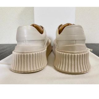 JIL SANDER 白レザースニーカー　37サイズ