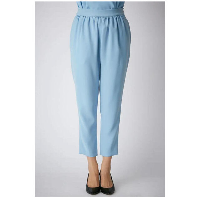 BARNEYS NEW YORK(バーニーズニューヨーク)の新品！YOKO CHAN Gathered Drapy Pants ブルー40 レディースのパンツ(その他)の商品写真