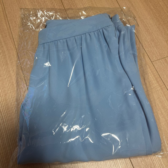 新品！YOKO CHAN Gathered Drapy Pants ブルー40