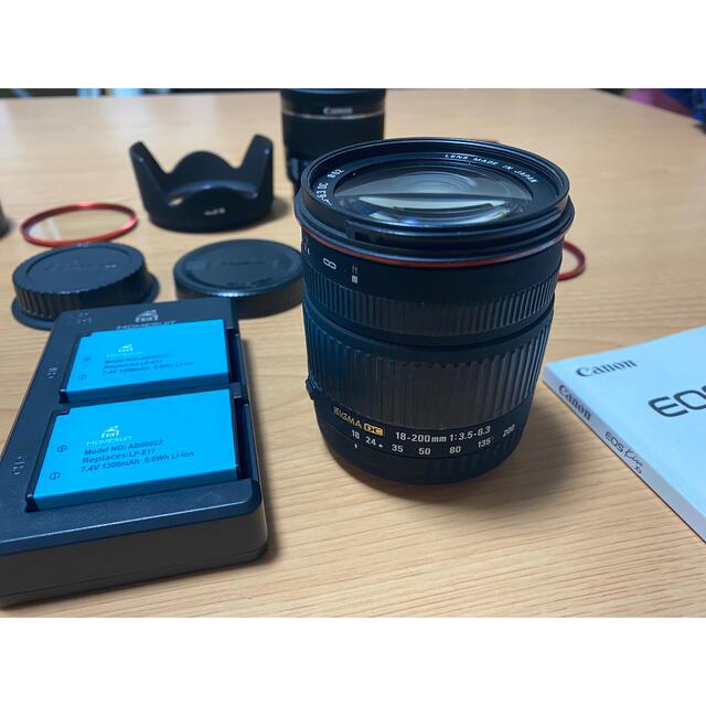はものすご➀ Canon - Canon EOS KISS X9 ボディ BK+レンズ3個+備品の