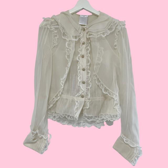 CHANEL(シャネル)のsilk chanel blouse レディースのトップス(シャツ/ブラウス(長袖/七分))の商品写真