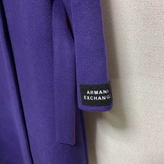 ARMANI EXCHANGE マキシ丈コート パープル equaljustice.wy.gov