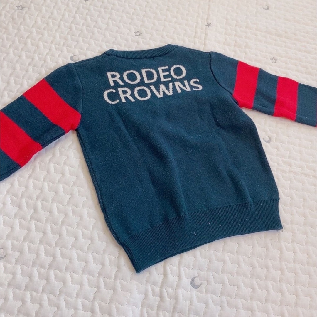 RODEO CROWNS(ロデオクラウンズ)のロデオクラウンズ　ミッキーコラボ　ニット　長袖　子供服　95-105　* キッズ/ベビー/マタニティのキッズ服女の子用(90cm~)(その他)の商品写真