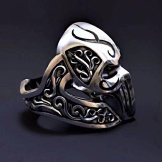 【SALE】メンズ　リング　スカル　髑髏　ドクロ　指輪　パンク　ロック レディースのアクセサリー(リング(指輪))の商品写真