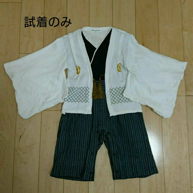 95  袴ロンパース キッズ/ベビー/マタニティのキッズ服男の子用(90cm~)(和服/着物)の商品写真