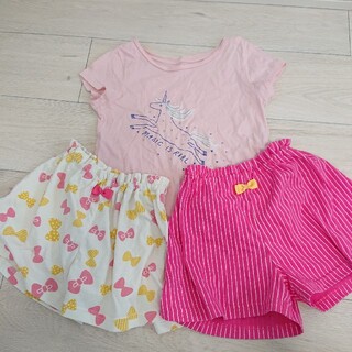 ベビーギャップ(babyGAP)の女の子夏服❤️３点セット(Tシャツ/カットソー)