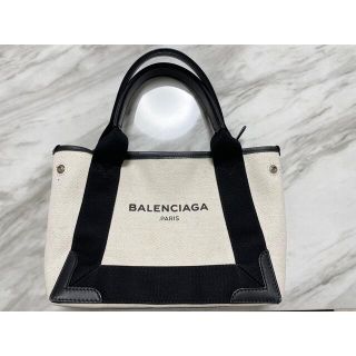 バレンシアガ(Balenciaga)のBALENCIAGA ネイビーカバ　XS トートバッグ(ハンドバッグ)