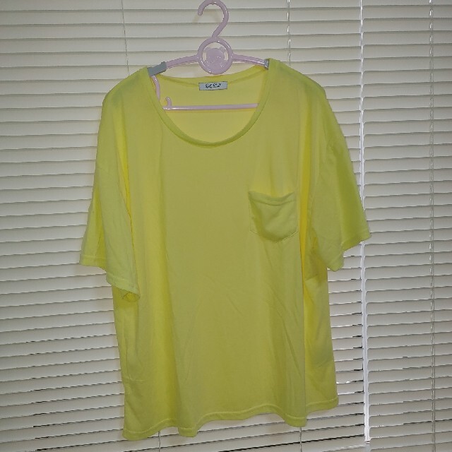 Tシャツ　イエロー　フリーサイズ レディースのトップス(Tシャツ(半袖/袖なし))の商品写真