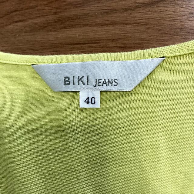 BIKI JEANS 日本製薄手きれいめ半袖Tシャツ レディースのトップス(Tシャツ(半袖/袖なし))の商品写真