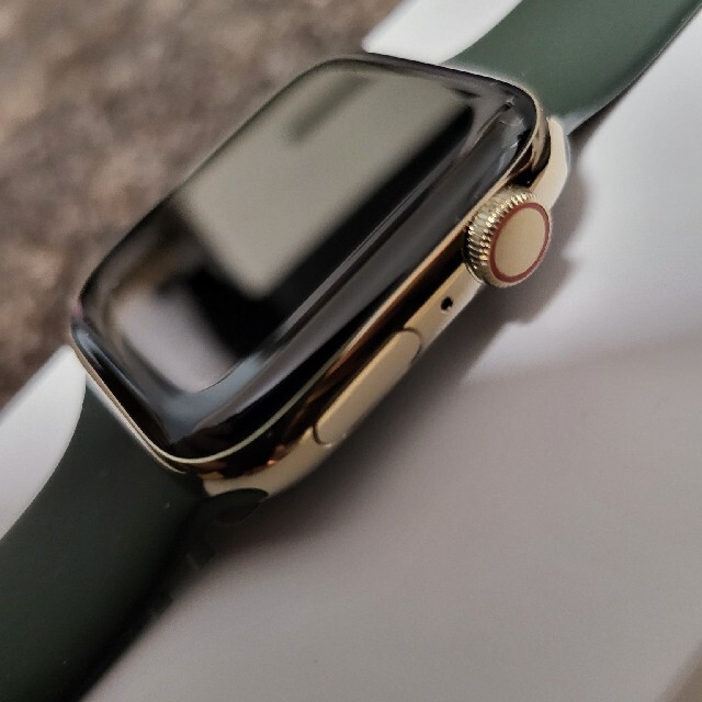 アップル Apple Watch 6 44mm ゴールドステンレス グリーンスポ