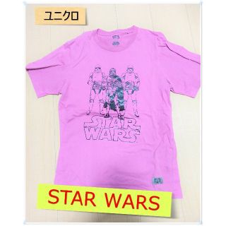 ユニクロ(UNIQLO)のユニクロ Tシャツ　スターウォーズ　紫色　Lサイズ(Tシャツ/カットソー(半袖/袖なし))