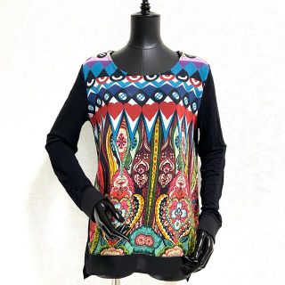 デシグアル(DESIGUAL)のDesigual デシグアル ショルダージップ レースカットソー(カットソー(長袖/七分))