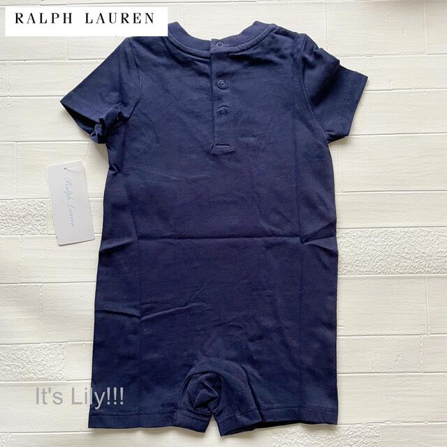 Ralph Lauren(ラルフローレン)の簡易ラッピング　6m70cm ラルフローレン　ポロベア　ネイビー　ロンパース キッズ/ベビー/マタニティのベビー服(~85cm)(ロンパース)の商品写真