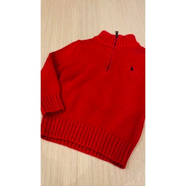 Ralph Lauren(ラルフローレン)の【最終値下げ】ラルフローレン　ジャケット　ニット 100cm キッズ/ベビー/マタニティのキッズ/ベビー/マタニティ その他(その他)の商品写真