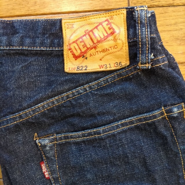 DENIME(ドゥニーム)のDENIME 旧ドゥーニム 革パッチ　W31L36 メンズのパンツ(デニム/ジーンズ)の商品写真