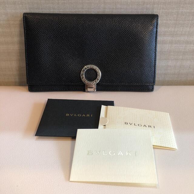 BVLGARI(ブルガリ)のBVLGARI ブルガリ　ロゴクリップ 二つ折り長財布 レディースのファッション小物(財布)の商品写真