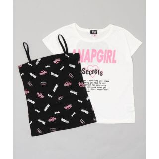 アナップガール(ANAP GiRL)のANAP GiRL ハートアキTOPS×ロゴキャミSET(Tシャツ/カットソー)