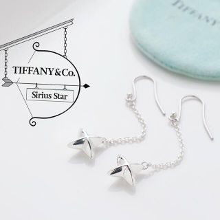 ティファニー(Tiffany & Co.)の極美品 TIFFANY&Co. ティファニー シリウススター ドロップ ピアス(ピアス)