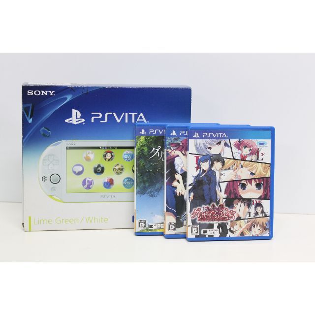 PlayStation Vita(プレイステーションヴィータ)のPSVITA/PCH-2000ZA13/Wi-Fiモデル/ソフト３点セット★ エンタメ/ホビーのゲームソフト/ゲーム機本体(家庭用ゲーム機本体)の商品写真