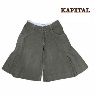 キャピタル(KAPITAL)のKAPITAL キャピタル　ショートパンツ　ワイド　スリット　プリーツ　カーゴ(ショートパンツ)