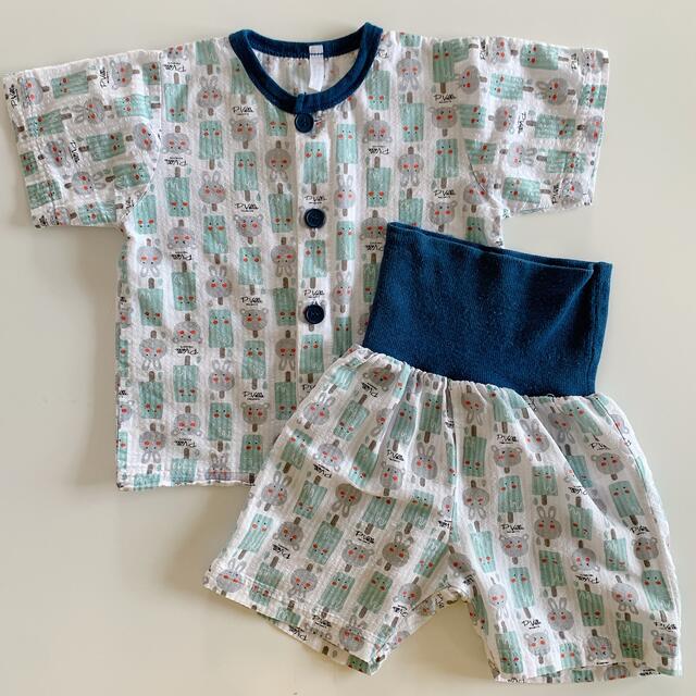 夏用パジャマ　80サイズ　腹巻き付き　ベビーパジャマ キッズ/ベビー/マタニティのベビー服(~85cm)(パジャマ)の商品写真