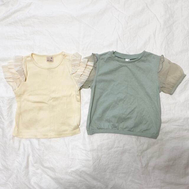 petit main(プティマイン)のpetit main & après les cours トップスセット　90 キッズ/ベビー/マタニティのキッズ服女の子用(90cm~)(Tシャツ/カットソー)の商品写真