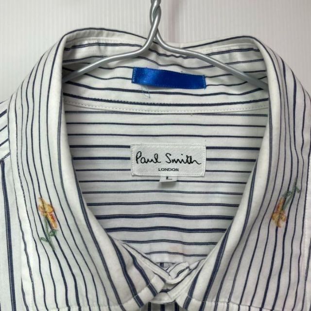 Paul Smith ポールスミス シャツ 花柄 トリコロール 長袖 ストライプ Paul Smith ポールスミス シャツ 花柄 トリコロール 長袖 ストライプ