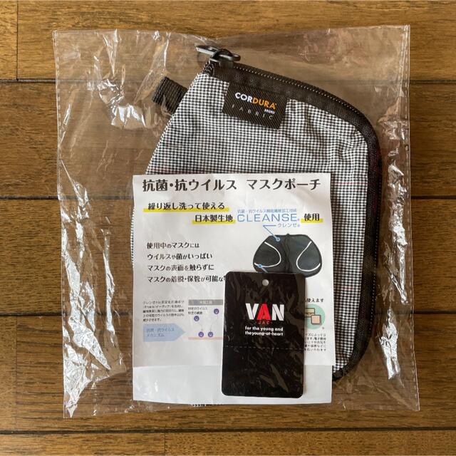 VAN   JACKET　抗菌・抗ウィルス　マスクポーチ　チェック　日本製 メンズのファッション小物(その他)の商品写真