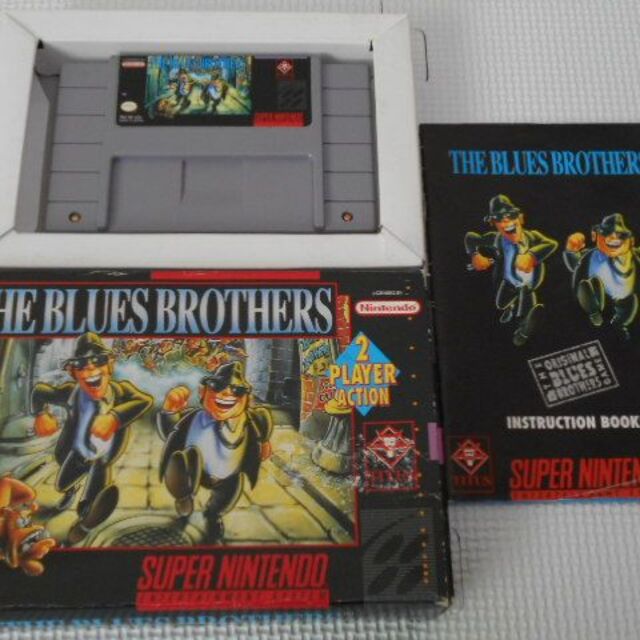 SFC★THE BLUES BROTHERS SNES 海外版 端子清掃済み