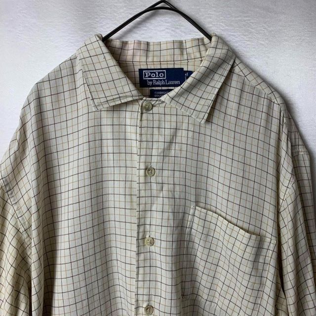 OLD Polo RALPH LAUREN ブロックチェックシャツ ビッグサイズ メンズのトップス(シャツ)の商品写真