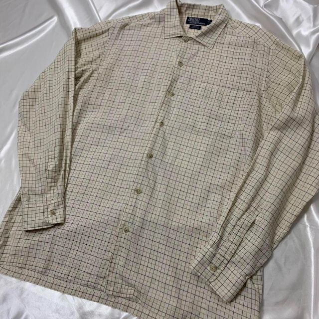 OLD Polo RALPH LAUREN ブロックチェックシャツ ビッグサイズ メンズのトップス(シャツ)の商品写真