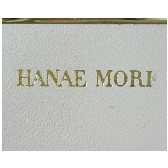 HANAE MORI(ハナエモリ)の美品　ハナエモリ　レザー　がま口　二つ折り　財布　ウォレット　レディース レディースのファッション小物(財布)の商品写真