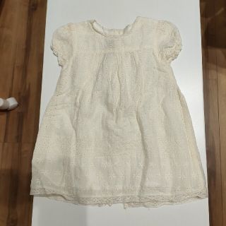 ザラ(ZARA)の半袖　ワンピース　ブラウス　80　ZARA　ベビー　女の子(ワンピース)