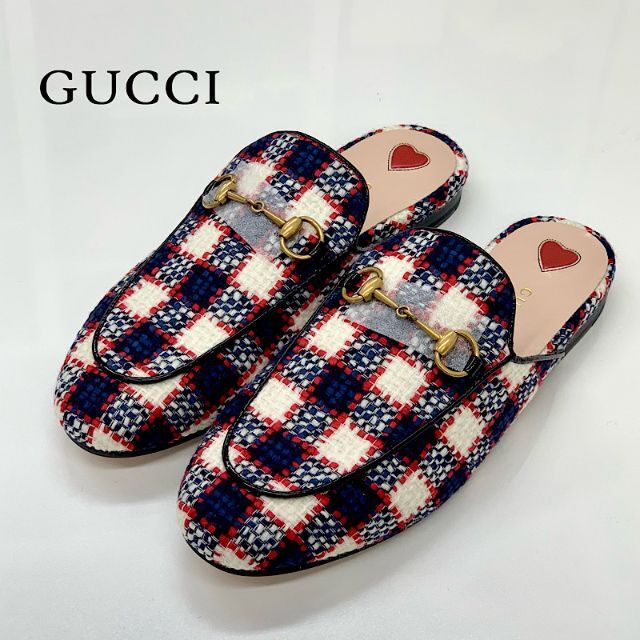 Gucci - 4035 未使用 グッチ プリンスタウン ツイード ホースビット